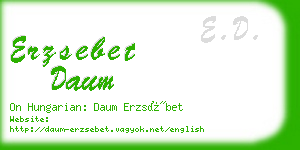 erzsebet daum business card